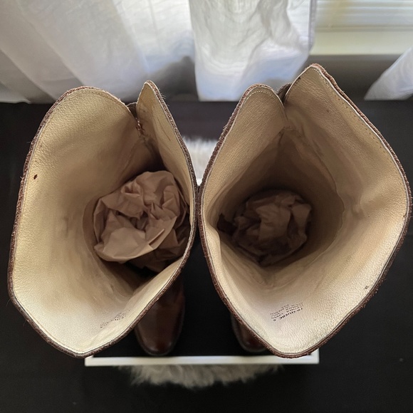 Freebird by Steven Quebec Leather Equestrian Riding Boot.  OTK Brown Siz… - Picture 9 of 12